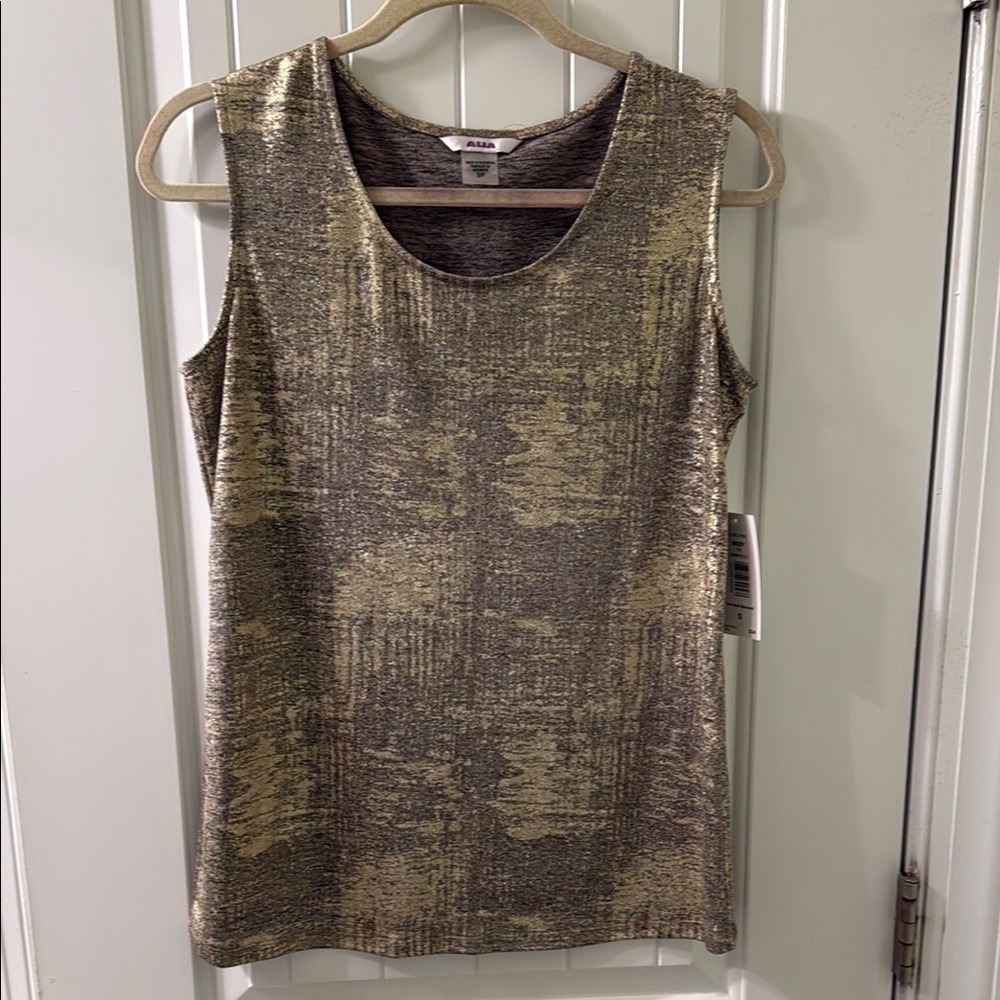 Alfani Gold Sleeveless Women's Top